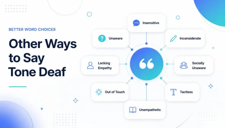 Other Ways to Say Tone Deaf